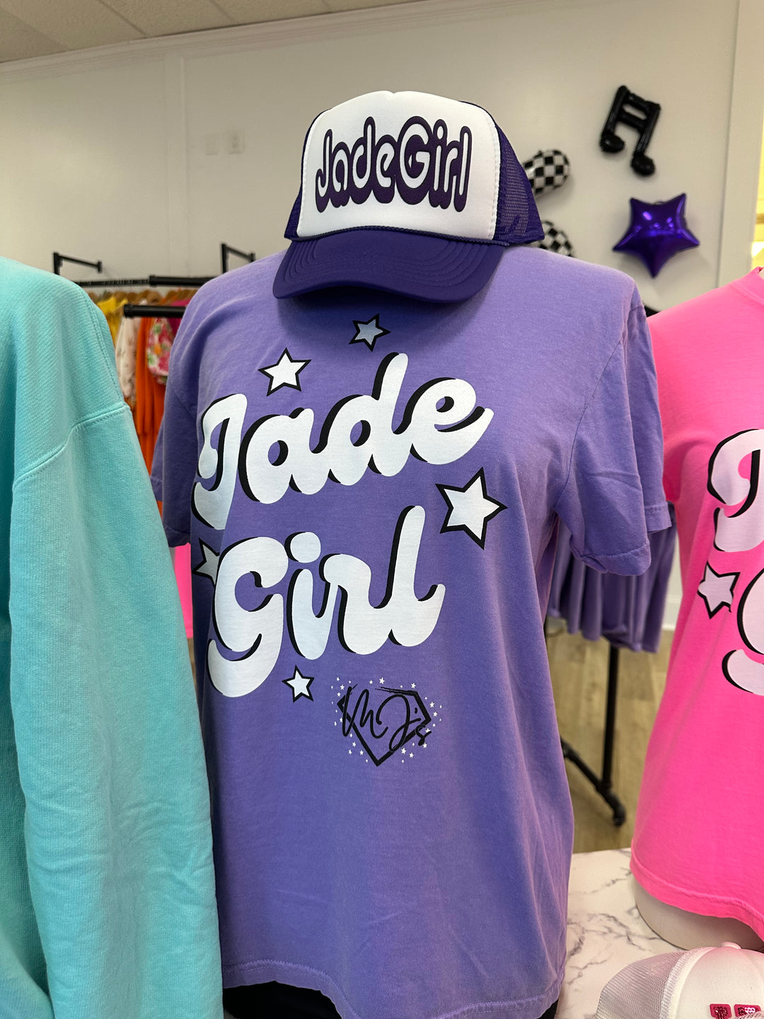Ｖie　Jade girl Jade Girl Short Sleeve Tee- Violet – Jade Girl Boutique